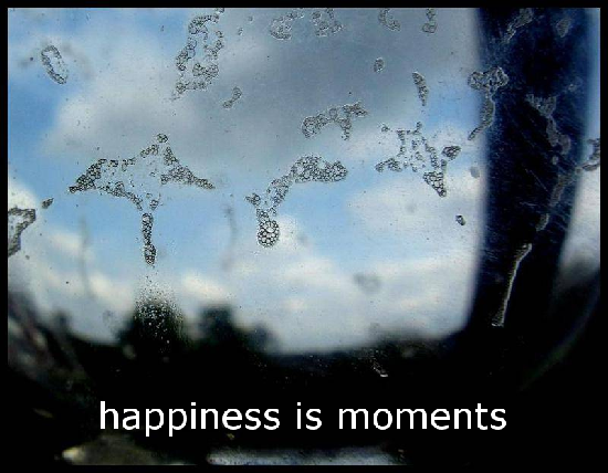 happiness is moments
